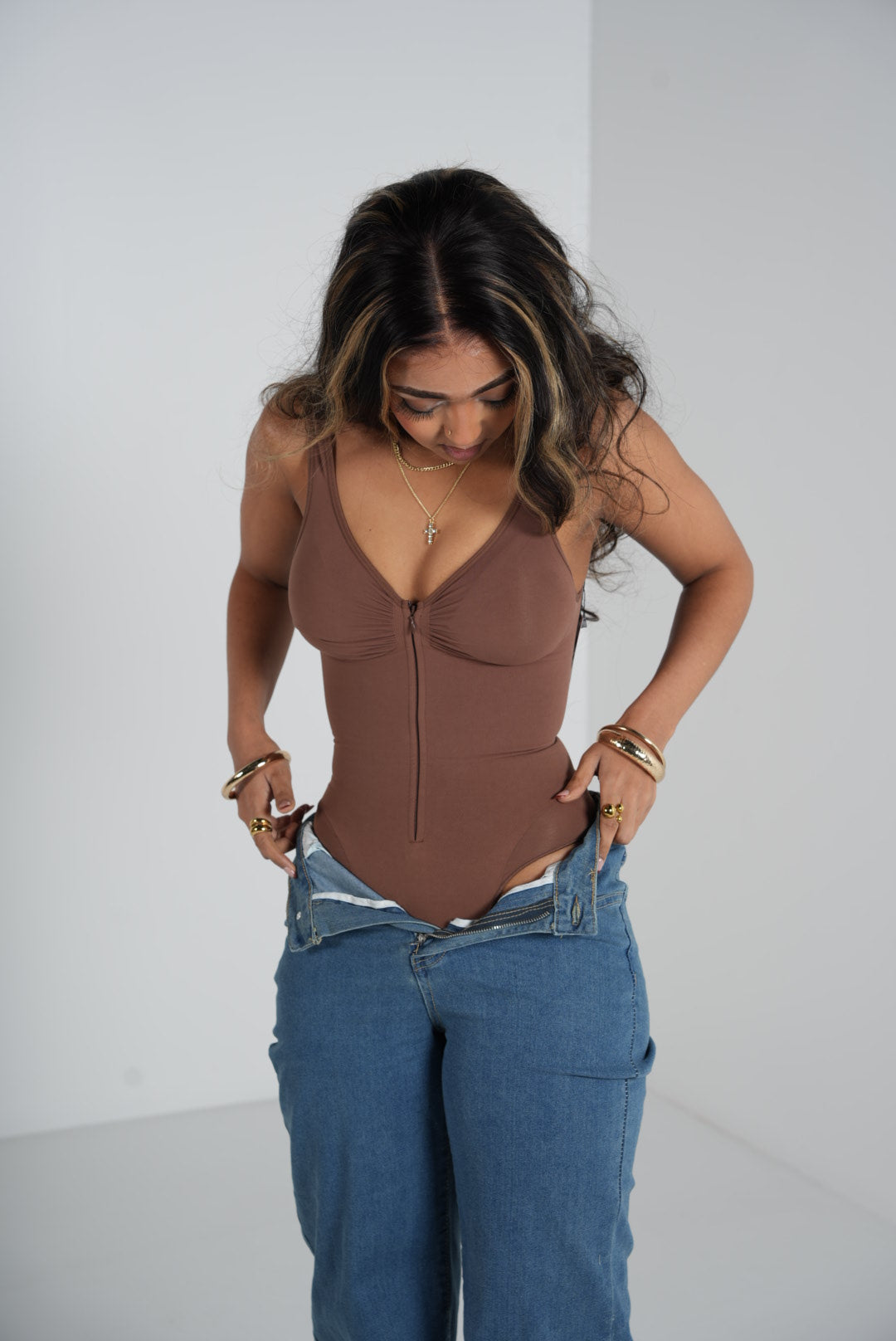 Zip Brief Bodysuit