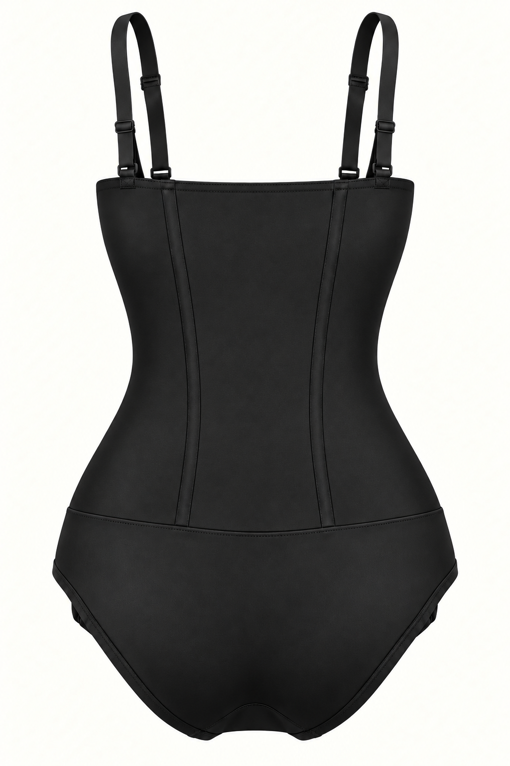 Sculpt Hourglass Compression Bodysuit black back view