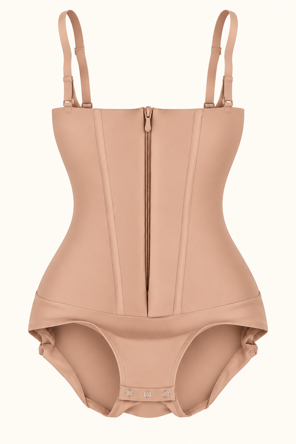 Sculpt Hourglass Compression Bodysuit nude front